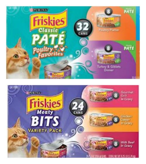 Friskies Pate and Friskie Bits Canned Cat Food